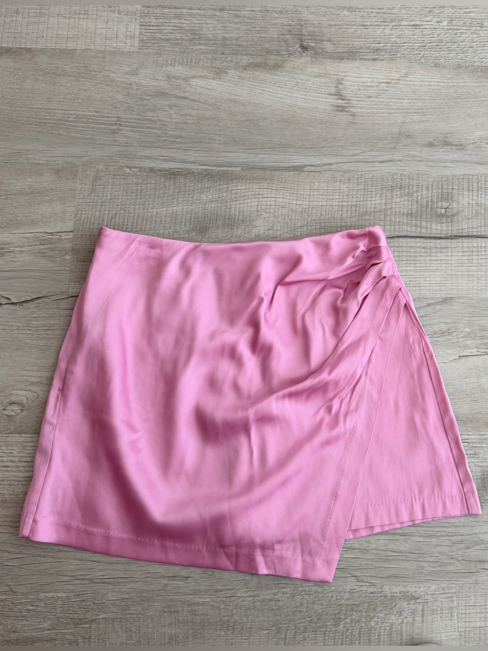 Abercrombie & Fitch Pink Asymmetrical Mini Skirt